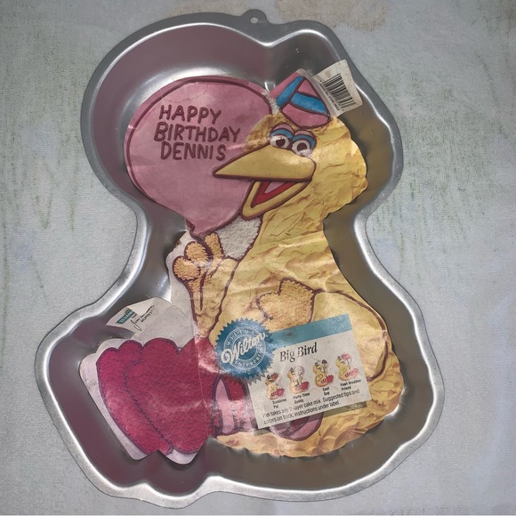 Vintage 80’s Wilton BIG BIRD & ERNIE Cake Pans w/ Instructions Stored NEW 1983 - Picture 15 of 16